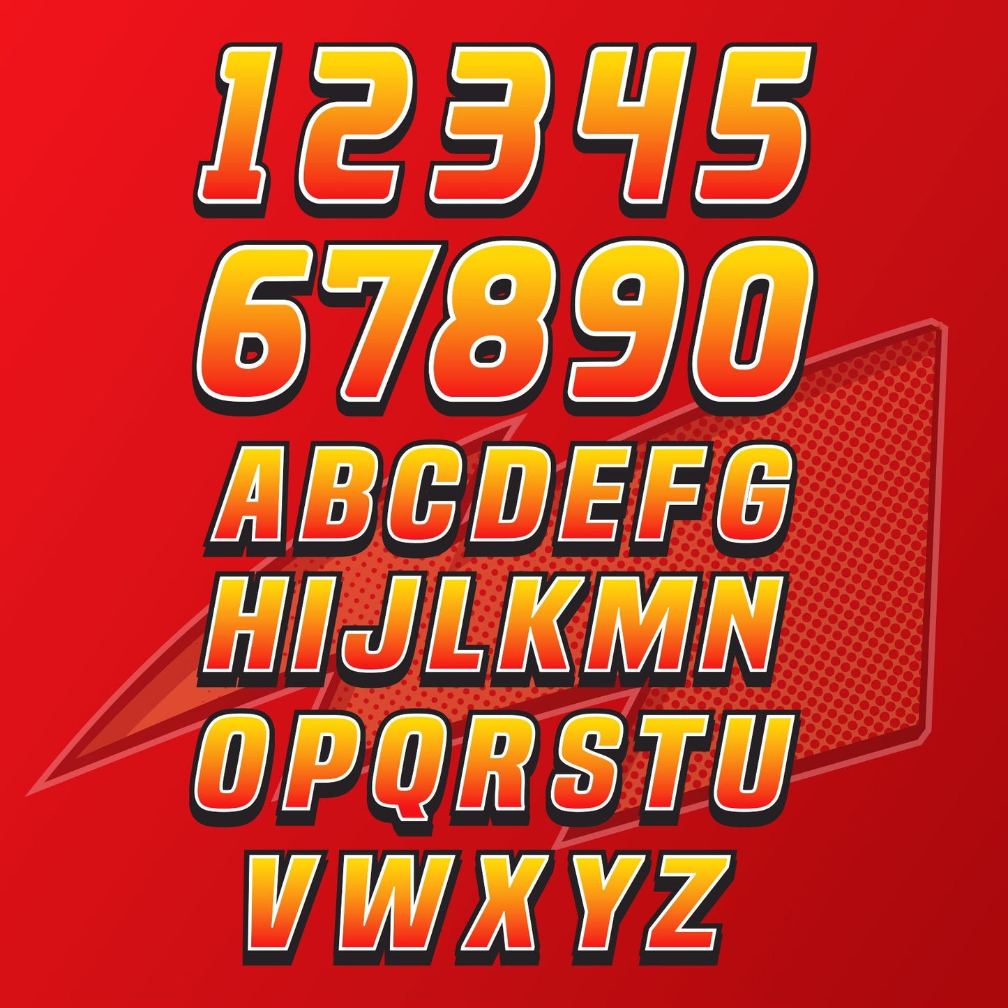 Lightning McQueen Permanent Digits