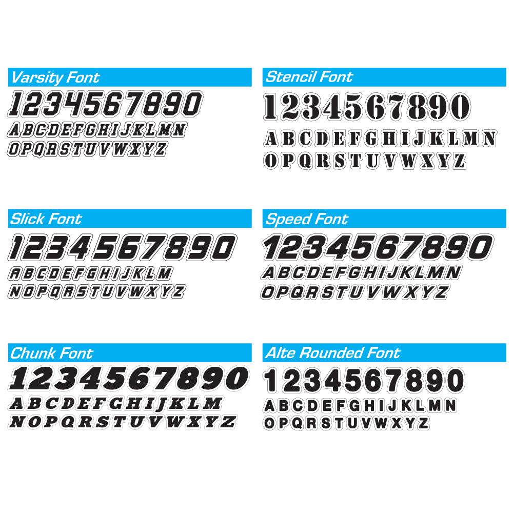 Premium Magnetic Autocross Numbers with Outline