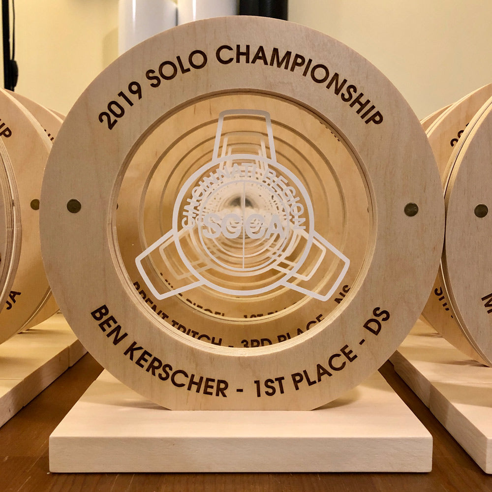 Birch Roundel and Acrylic Year End Awards