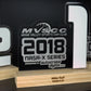 Large Acrylic Year End Awards with Pine Base