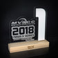 Large Acrylic Year End Awards with Pine Base