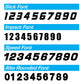 Low-Tack Name/Flag Number Panels - 12x16"