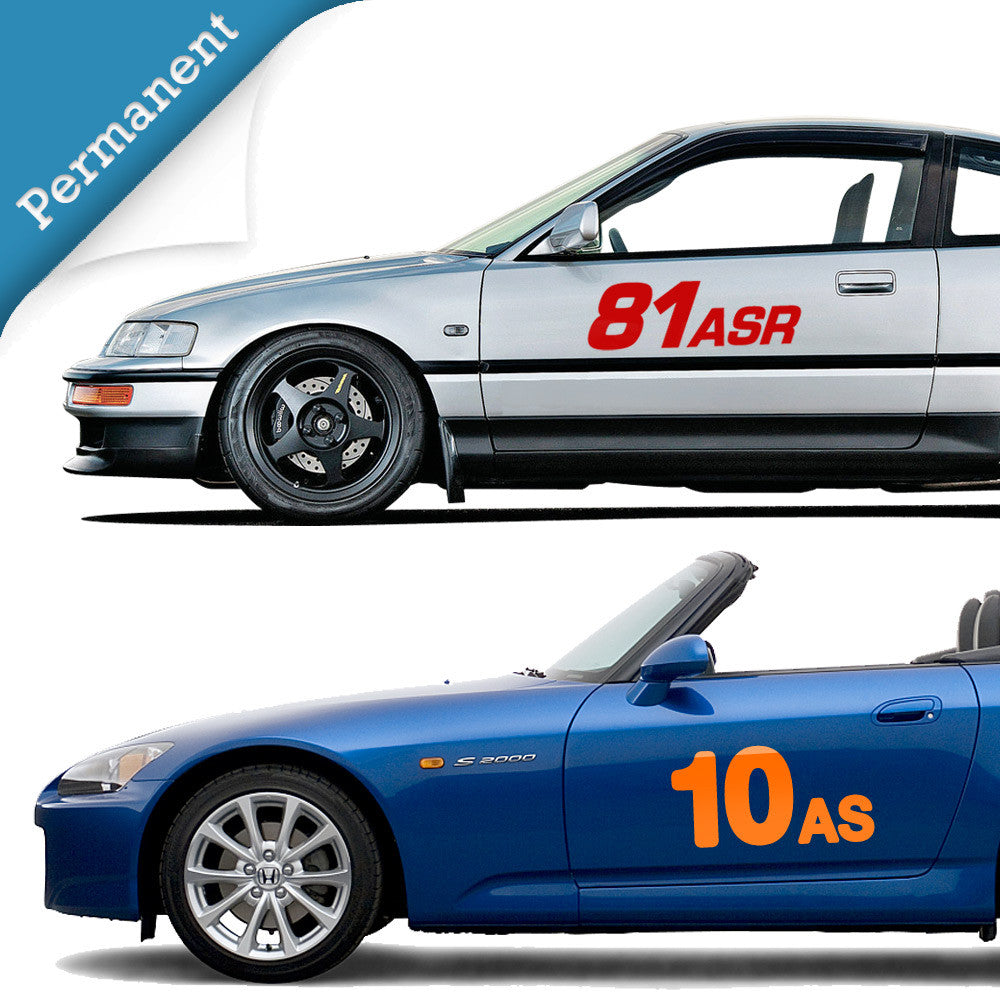 Autox Numbers Permanent Vinyl Racecar Numbers โ Autocross Digits