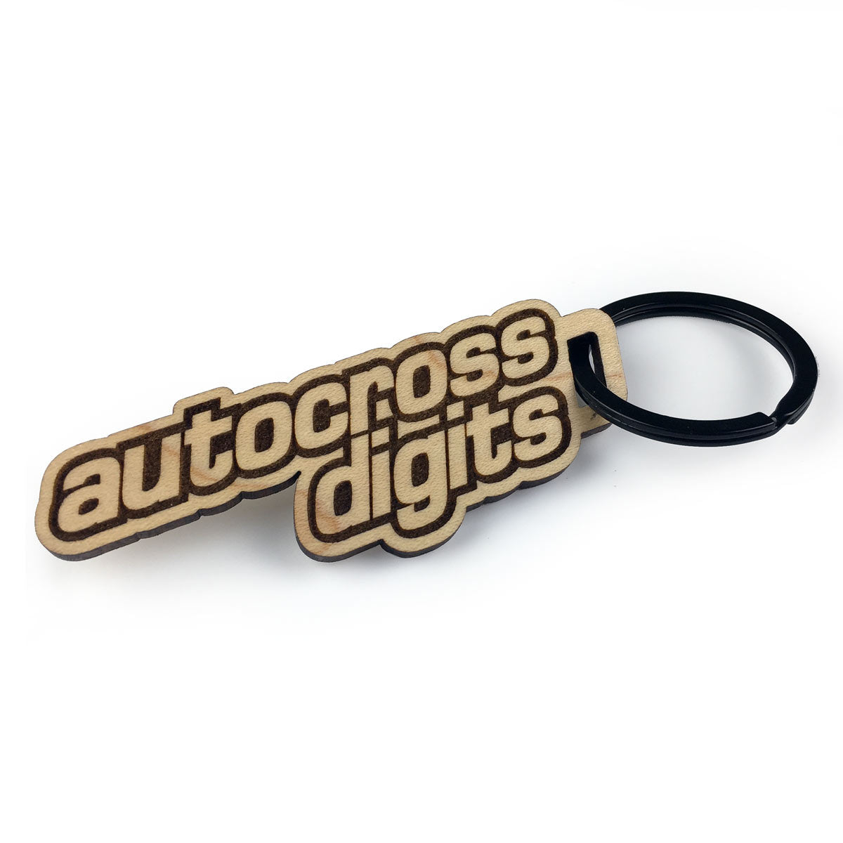 Wood Logo Keychain with 1.25" Key Ring